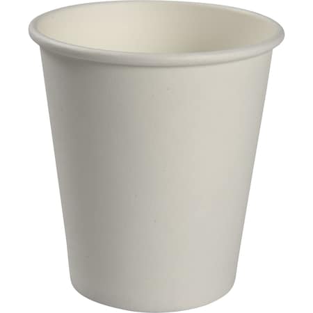 Abena Cups, Hot, 7.1 Gross Ounce, Paper, White, 3.07" Height, PE-Coated 5191